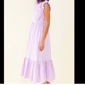 NWT $450 Sea New York sz 4 Bailey broomstick purple lilac sleeveless maxi dress